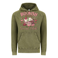 Vintage Olive bookish lover social club Vintage Hoodie - MaliasSmallBusiness