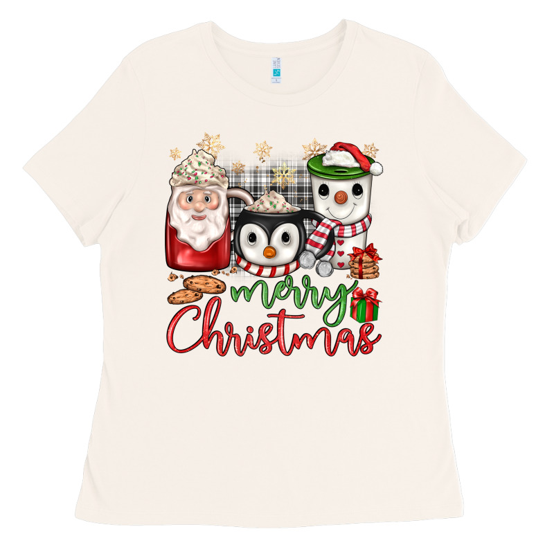 Merry Christmas Coffee Ladies Tee by JahusDesignShop | Teevron