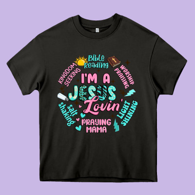 I'm A Jesus Lovin' Heavy Core Tee Designed By Artiststas