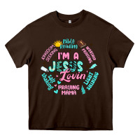 Chocolate Brown i'm a jesus lovin' Heavy Core Tee - Artiststas