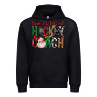 Black Santa's Favorite Hockey Coach For Christmas Urban Hoodie - FaDigitalArtStudio