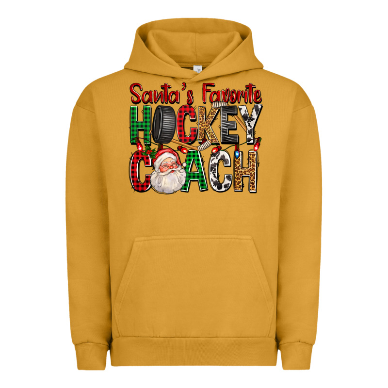 Santa's Favorite Hockey Coach For Christmas Urban Hoodie by FaDigitalArtStudio | Teevron