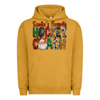 Pigment Peanut Butter Santa's Favorite Hockey Coach For Christmas Urban Hoodie - FaDigitalArtStudio