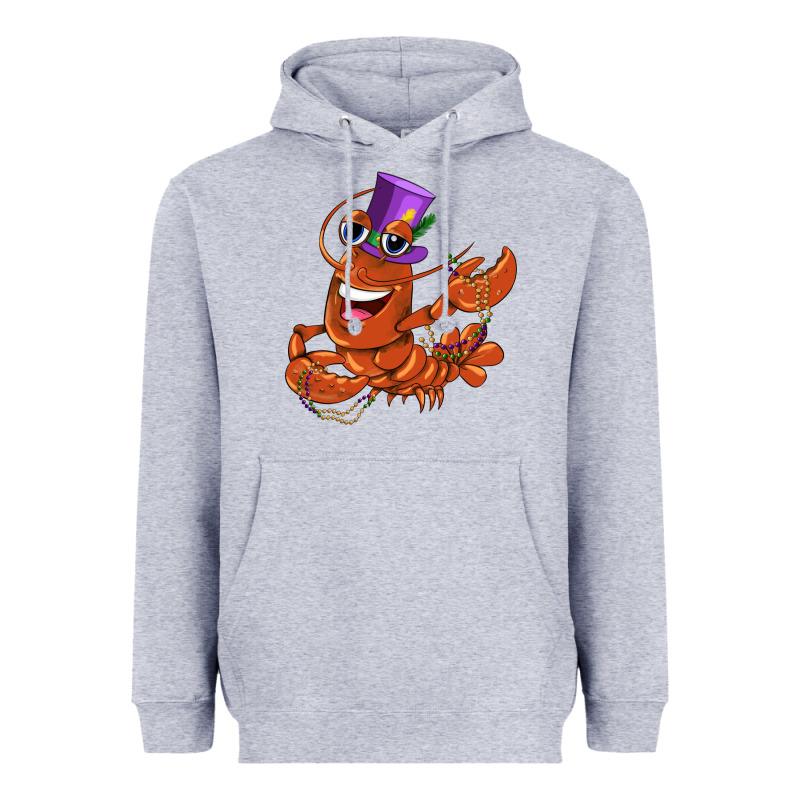Mardi Gras Crawfish Heavyweight Hoodie by CowGirlArtShop | Teevron