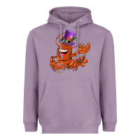 Lavender mardi gras crawfish Heavyweight Hoodie - CowGirlArtShop