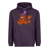 Plum mardi gras crawfish Heavyweight Hoodie - CowGirlArtShop