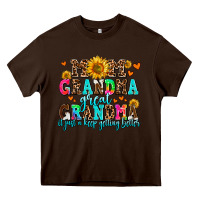 Chocolate Brown mom grandma great grandma its just a keep getting Heavy Core Tee - AdoDesignShop