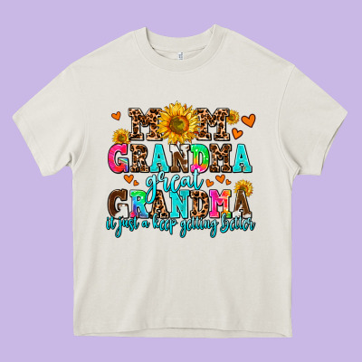 Mom Grandma Great Grandma Its Just A Keep Getting Heavy Core Tee Designed By Adodesignshop