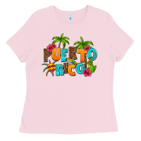 Bubblegum Pink puerto rico Ladies Tee - AdoDesignShop