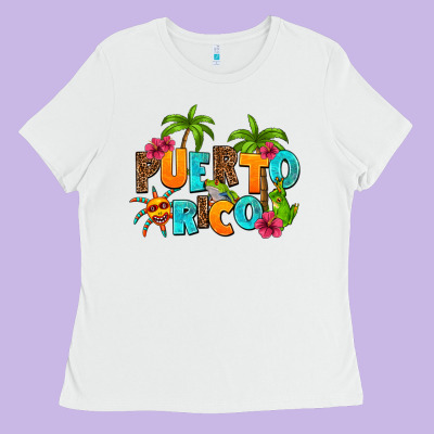 Puerto Rico Ladies Tee Designed By Adodesignshop