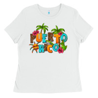 White puerto rico Ladies Tee - AdoDesignShop