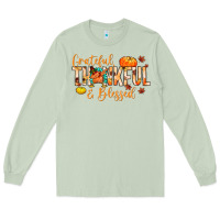 Matcha grateful thankful and blessed Long Sleeve Tee - MaliasSmallBusiness