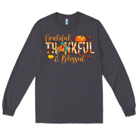 Smoke grateful thankful and blessed Long Sleeve Tee - MaliasSmallBusiness