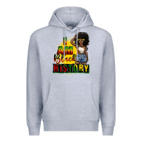 Heather Grey i am black history juneteenth Premium Hoodie - CowGirlArtShop