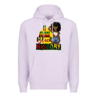 Lilac i am black history juneteenth Premium Hoodie - CowGirlArtShop
