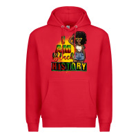 Red i am black history juneteenth Premium Hoodie - CowGirlArtShop