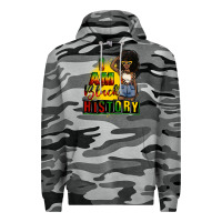 Slate Camo i am black history juneteenth Premium Hoodie - CowGirlArtShop