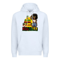 White i am black history juneteenth Premium Hoodie - CowGirlArtShop