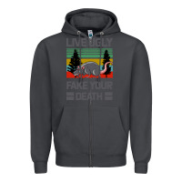 Smoke Lıve Ugly Fake Your Death Zipper Hoodie - Bettercallsaul