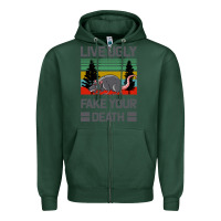 Sports Green Lıve Ugly Fake Your Death Zipper Hoodie - Bettercallsaul