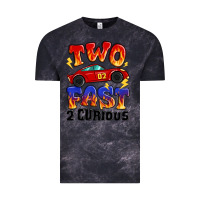 Cloud Black two fast two curious boys birthday racing car Vintage Tee - MaliasSmallBusiness