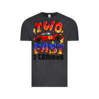 Vintage Black two fast two curious boys birthday racing car Vintage Tee - MaliasSmallBusiness