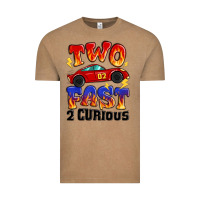 Vintage Coffee two fast two curious boys birthday racing car Vintage Tee - MaliasSmallBusiness