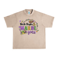 French Oak thick thighs mardi gras Urban Heavy Tee - MaliasSmallBusiness