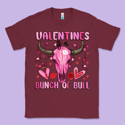 Valentines Is A Bunch Of Bull Classic Tee Designed By Maliassmallbusiness