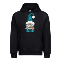 Black winter gnome with snow globe Urban Hoodie - BundleAndBundleShop
