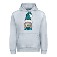 Heather Grey winter gnome with snow globe Urban Hoodie - BundleAndBundleShop