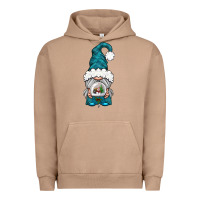 Pigment Burro winter gnome with snow globe Urban Hoodie - BundleAndBundleShop