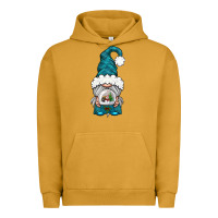 Pigment Peanut Butter winter gnome with snow globe Urban Hoodie - BundleAndBundleShop