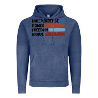 Vintage Denim indepence power freedom brave Vintage Hoodie - MaliasSmallBusiness