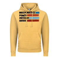 Vintage Mustard indepence power freedom brave Vintage Hoodie - MaliasSmallBusiness