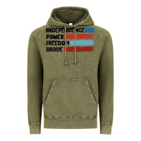 Vintage Olive indepence power freedom brave Vintage Hoodie - MaliasSmallBusiness