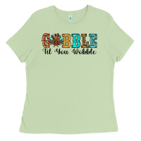 Matcha gobble til you wobble thanksgiving turkey Ladies Tee - RanaPortraitStore