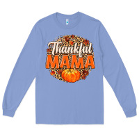 Colony Blue Thankful Mama Long Sleeve Tee - MaliasSmallBusiness