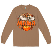 Toasted Coconut Thankful Mama Long Sleeve Tee - MaliasSmallBusiness