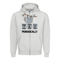 Dove Grey Periodically Zipper Hoodie - Bettercallsaul