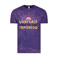 Cloud Purple unafraid i know who holds tomorrow Vintage Tee - MaliasSmallBusiness