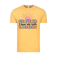 Vintage Mustard unafraid i know who holds tomorrow Vintage Tee - MaliasSmallBusiness