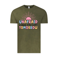 Vintage Olive unafraid i know who holds tomorrow Vintage Tee - MaliasSmallBusiness