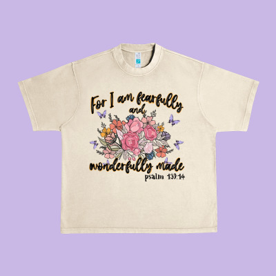 For I Am Fearfully And Wonderfully Made Urban Heavy Tee Designed By Maliassmallbusiness