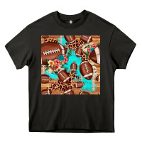 Asphalt football leopard cowhide seamless pattern Heavy Core Tee - JahusDesignShop