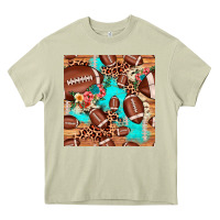 Mossy football leopard cowhide seamless pattern Heavy Core Tee - JahusDesignShop