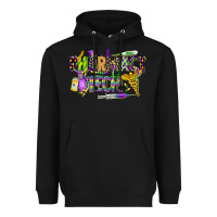 Black mardi gras pharmacy tech Heavyweight Hoodie - CowGirlArtShop