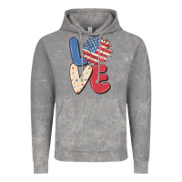 Cloud Rock love 4th of july Vintage Hoodie - MaliasSmallBusiness