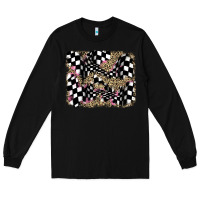 Black racing leopard backgraund Long Sleeve Tee - JahusDesignShop