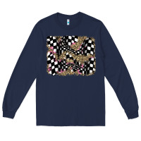 Navy racing leopard backgraund Long Sleeve Tee - JahusDesignShop